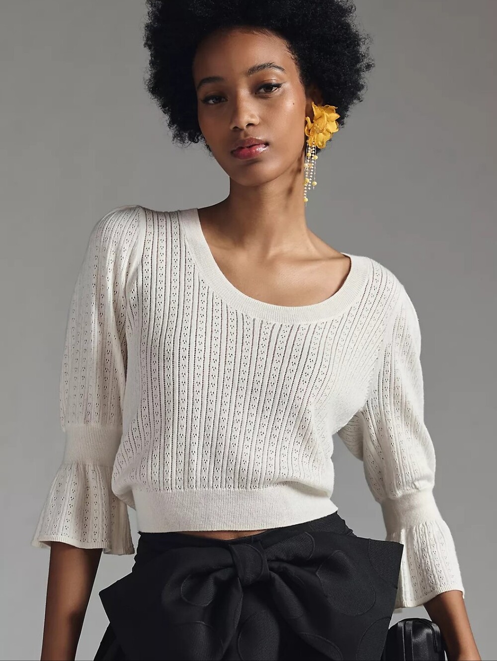 Paige Magnolia Pointelle Sweater